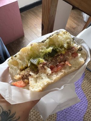 Sandwich porteño   at La Caja de Pan in Bogota