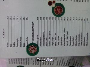 Menu in Nov. 2013 at Lucky in Bangkok