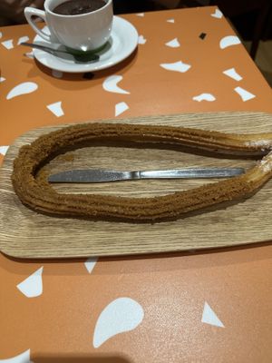 “Lotus” churro  at Churrissimo in Zaragoza