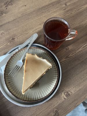 Lotus cake and tea  at Veggy Delivery in Ankara