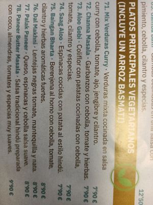  at Aromas de la India in Vila-real