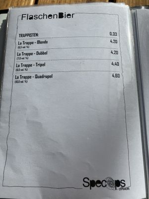 Belgian Beer at SpecOps Network in Muenster