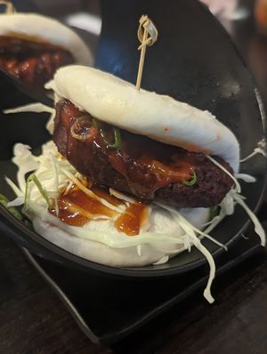Vegan steam buns at Shinjuku Ramen in Las Vegas