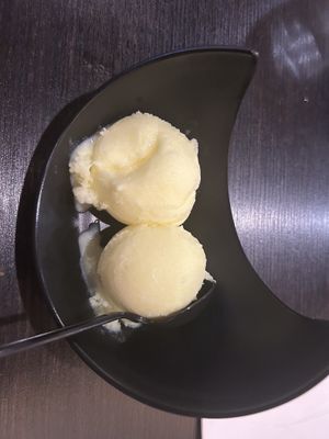 Yuzu sherbet   at Shinjuku Ramen in Las Vegas