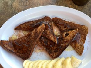 Vegan French Toast at Ocean View Delight in Fort Lauderdale