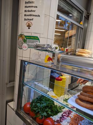 Inside of Harun S Kebab. at Harun's Kebab in Berlin