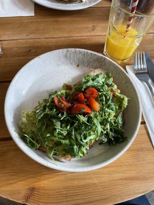 Avo toast  at POG in Howth