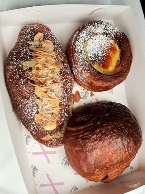 Almond, creme grille and chocolate at Croix Croissant in Flemington