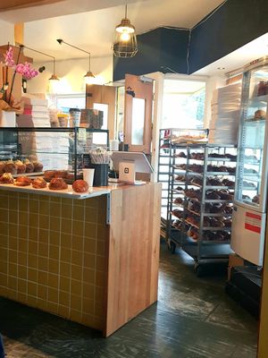 Very dark but cute shop at Croix Croissant in Flemington