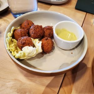 Hushpuppies  at Luma Riverfront Bar & Eatery in Petaluma