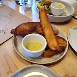 Large Steak Fries at Luma Riverfront Bar & Eatery in Petaluma