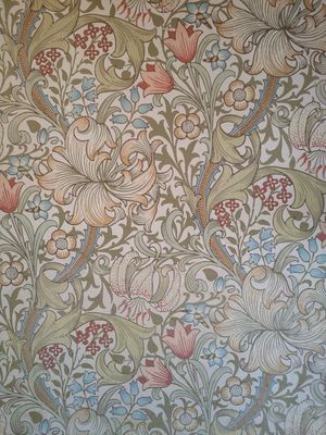 The wallpaper at Konditori Lyran in Stockholm