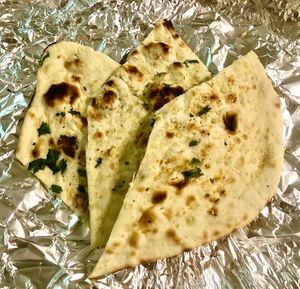 Garlic naan at 7 Spices Restaurant in Aqaba