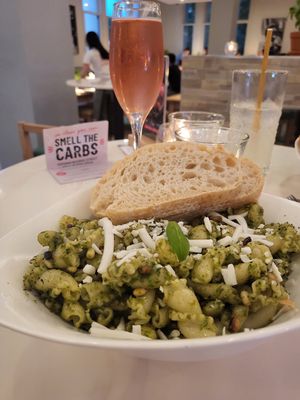 Pesto pasta at Vapiano in Melbourne