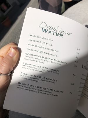 Infused water (should be available in all restaurants imo!)  at greenhouse Café & PopUp in Esslingen