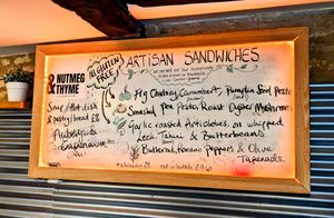 Really impressive sandwiches at Nutmeg + Thyme in Burford