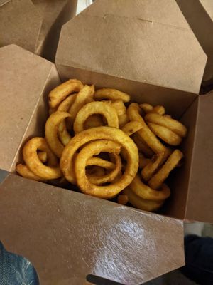 Curly fries (3,60€) - 4.5/5. at Burgerkette in Berlin
