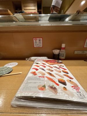 Wifi and charging options  at Itamae Sushi Shimbashi in Tokyo