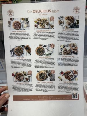 Menu   at Serenity Pizza in Nashville