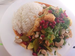 Vegan curry at Saju in Munich