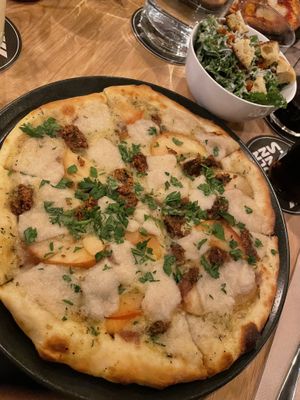 Himmel + Äd Pizza & Kale Ceasar Salad  at Virtuous Pie in Cologne