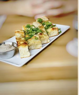 Garlic focaccia  #Veganuary at Virtuous Pie in Cologne