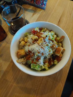 Ceasar Salad with chicken at Virtuous Pie in Cologne