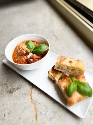 Meatball Appetizer at Virtuous Pie in Cologne