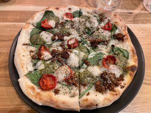 Little italy pizzaa #Veganuary at Virtuous Pie in Cologne