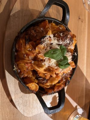 Vegan meatballs  at Virtuous Pie in Cologne