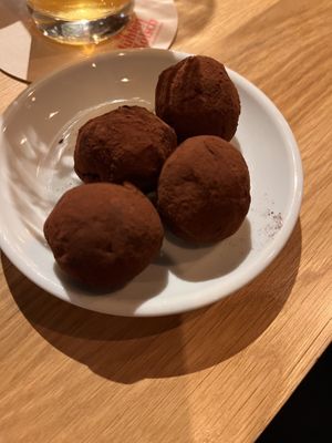 Chocolate balls  at Virtuous Pie in Cologne