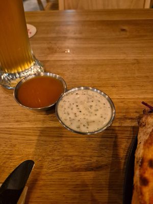 Vegan chilli honey and garlic ranch at Virtuous Pie in Cologne