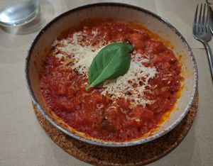 Pappa al pomodoro at L'Aia in Mezzana