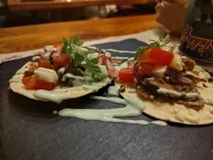 Kebab tacos at L'Aia in Mezzana