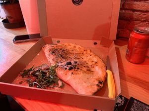 Calzone  at El Vato Loco in Barcelona