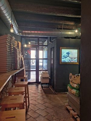 Back door at El Vato Loco in Barcelona