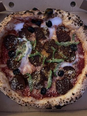 Pizza  at El Vato Loco in Barcelona