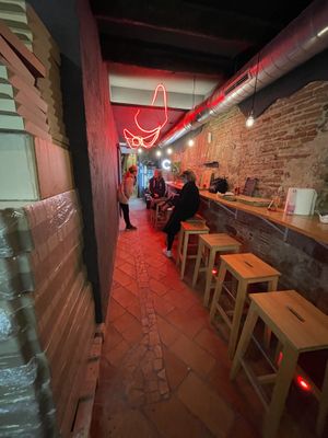 Inside  at El Vato Loco in Barcelona