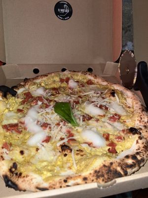 carbonara   at El Vato Loco in Barcelona