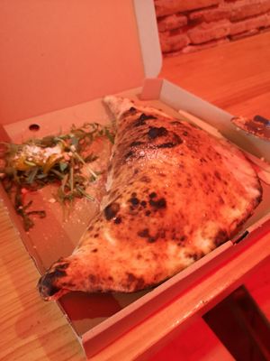 Calzone at El Vato Loco in Barcelona