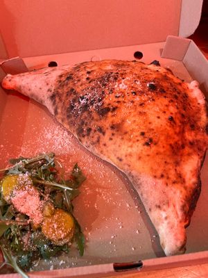 Calzone was amazing  at El Vato Loco in Barcelona