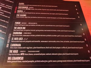 Updated menu (February 2024) at El Vato Loco in Barcelona