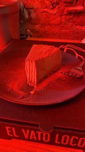 Tiramisú cheesecake 100%  at El Vato Loco in Barcelona