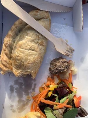 Non vegan pasty   at The Glass Box in Clevedon