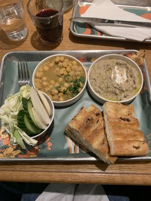 Delicious spreads! Definitely try the baba ganoush, you won’t be disappointed:).  at Yasmine in Washington