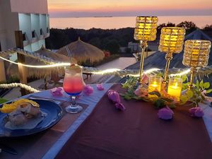 Romantic Dinner setting  at The Happinezz Hills Karimunjawa in 