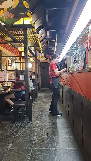 inside at Karami Ramen in San Diego