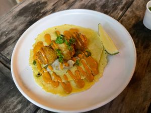 the cauliflower taco was skimpy for the price, kind of a joke at Muchos in Boracay