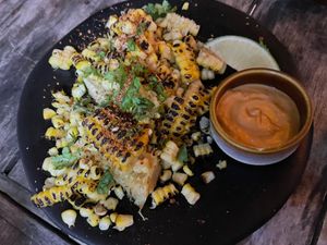 Elote, tell them vegan so no cow cheese at Muchos in Boracay