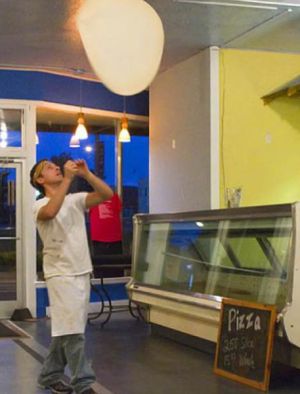 Pizza Tossing... at Trolley Stop Market in Memphis